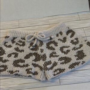 Pol Leopard Pajama Shorts, Large